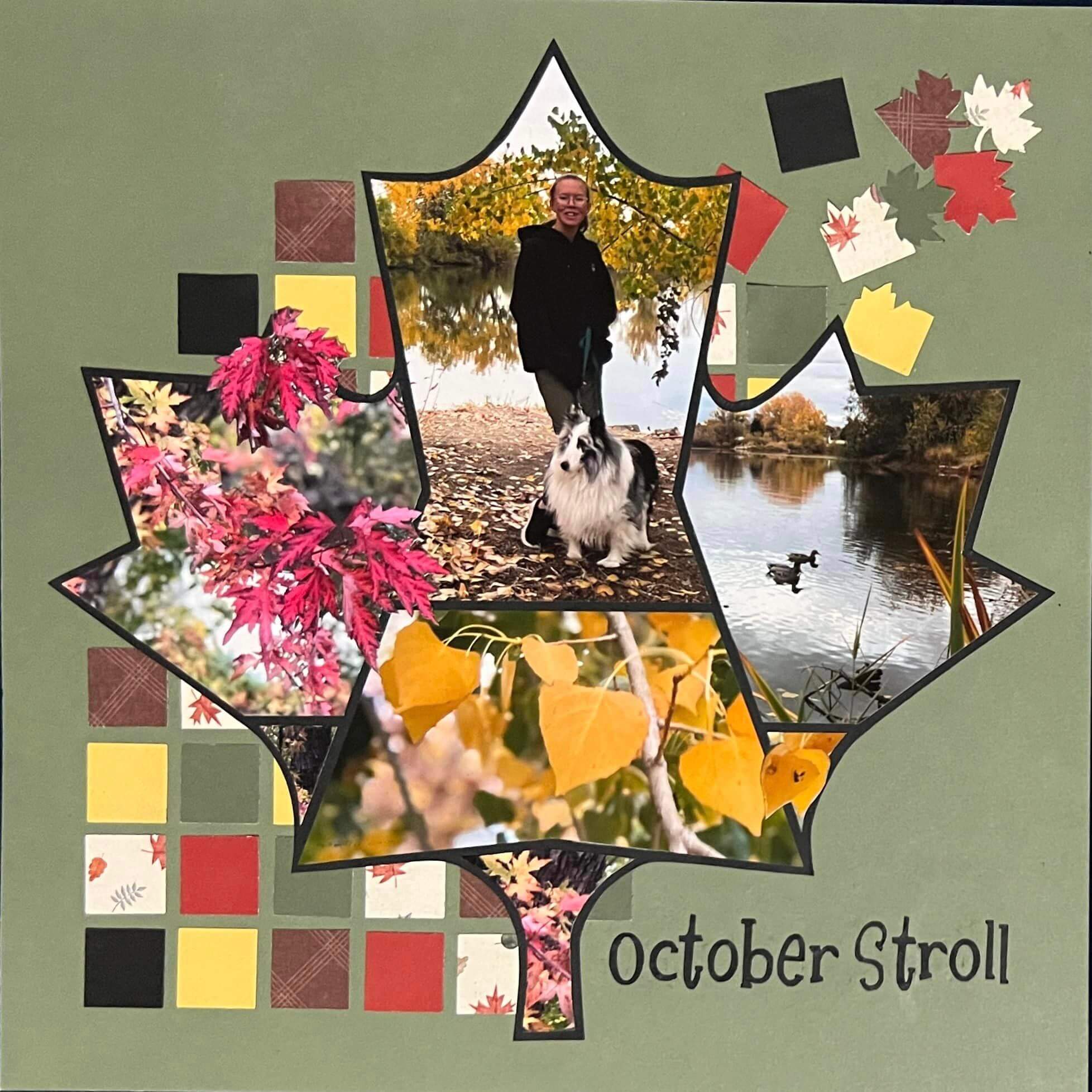 Maple Leaf 5 with Grid – Dawn Gray Creitz